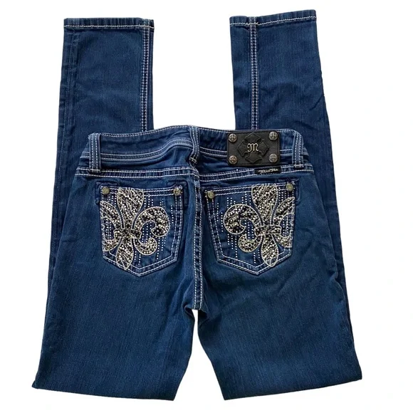 Miss Me Jeans Miss Me Easy Skinny Embellished Rhinestones
